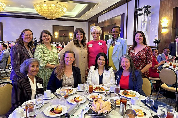 Harris County Department of Education and community leaders at the Greater Houston Partnership State of Education Luncheon on May 9 at the Royal Sonesta.