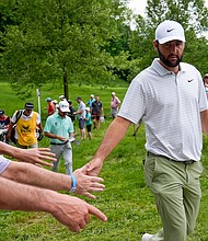 Scottie Scheffler is pursuing a third career major this week.
Mandatory Credit:	Matt York/AP via CNN Newsource
