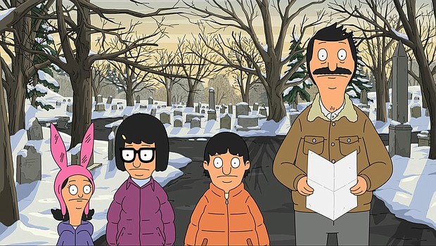 Bob reckons with his grief and guilt over never visiting his mother's grave in season 13.
Mandatory Credit:	Wilo Productions, 20th Television Animation via CNN Newsource