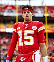 Mahomes said Butker is a “good person” despite “not necessarily agreeing” with his comments.
Mandatory Credit:	Ryan Kang/Getty Images via CNN Newsource