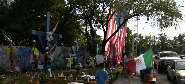 The memorial set up on Fort Armistead Road also hit a milestone on Saturday: a final vigil. The artist who helped start the memorial is now trying to find it a permanent home.
Mandatory Credit:	WJZ via CNN Newsource