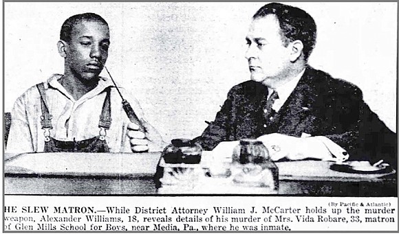 In 1931, 16-year-old Alexander McClay Williams became the youngest person executed in Pennsylvania's history. Convicted of murdering Vida Robare, a …