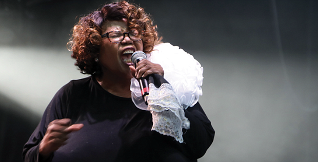 The skies over Brown’s Island on May 24 cleared up just in time for the local gospel group The Legendary Ingramettes to perform at Friday Cheers. Lead singer Almeta Ingram-Miller is following the path of her mother and The group’s founder Maggie Ingram.