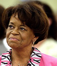 Marian Robinson, the mother of former first lady Michelle Obama, seen on July, 28, 2008 in Chicago has died.
Mandatory Credit:	M. Spencer Green/AP via CNN Newsource