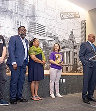 Jay Malone, Texas Gulf Coast Area Labor Federation,
Derrick Osobase Communications Workers of America (CWA),
Cynthia Cole, American Federation of State, County and Municipal Employees (AFSCME), and
Elsa Flores, Service Employees International Union (SEIU)