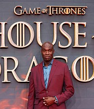Steve Toussaint at the 2022 London premiere of 'House of the Dragon.'
Mandatory Credit:	Hollie Adams/AFP/Getty Images via CNN Newsource