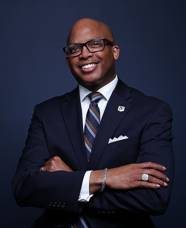 JSU President Marcus Thompson, Ph.D. “ (Charles A. Smith/University Communications)