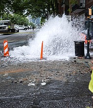 Workers respond to a broken water transmission in Atlanta on June 1. Atlanta officials on Thursday morning lifted the last boil water advisory put in place.
Mandatory Credit:	Mike Stewart/AP via CNN Newsource