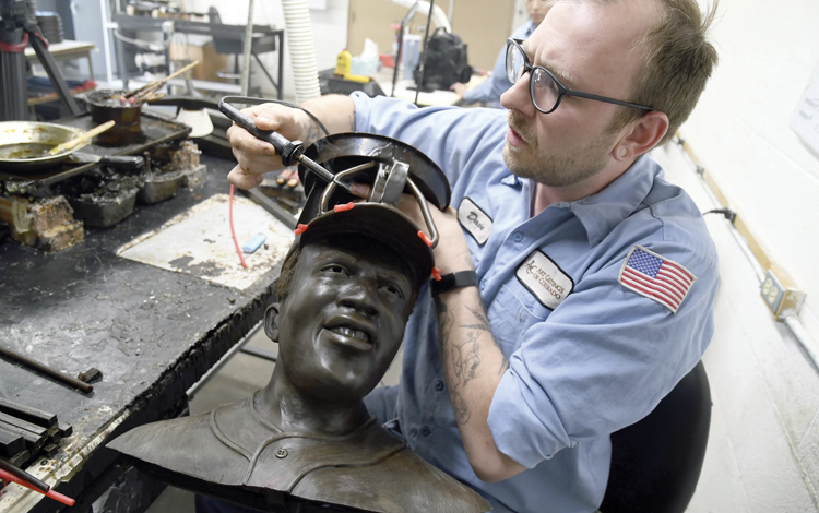 Jackie Robinson rebuilt in bronze after theft of statue | Richmond Free Press | Serving the African American Community in Richmond, VA - Vimarsana News
