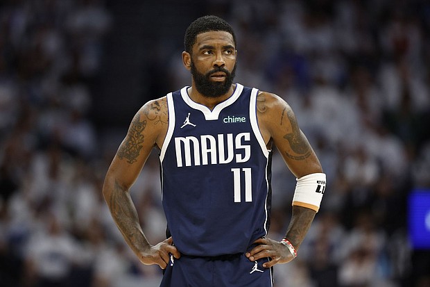 Kyrie Irving has carried the Mavericks at times with Dončić struggling with injury.
Mandatory Credit:	David Berding/Getty Images via CNN Newsource