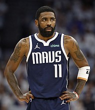 Kyrie Irving has carried the Mavericks at times with Dončić struggling with injury.
Mandatory Credit:	David Berding/Getty Images via CNN Newsource