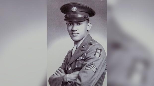 Cpl. Waverly Woodson Jr. saved dozens of Allied troops on D-Day. Woodson was part of the 320th Barrage Balloon Battalion, an all-Black unit.
Mandatory Credit:	Courtesy of the Woodson family/AP via CNN Newsource