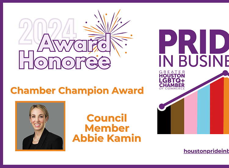 Council Member Abbie Kamin Honored with Champion Award by Greater