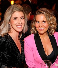 Kelly Rizzo is grateful for how Candace Cameron Bure showed up for her after the death of Rizzo’s husband, Bob Saget. Rizzo and Cameron Bure are seen here in 2019.
Mandatory Credit:	ABImages/AP via CNN Newsource