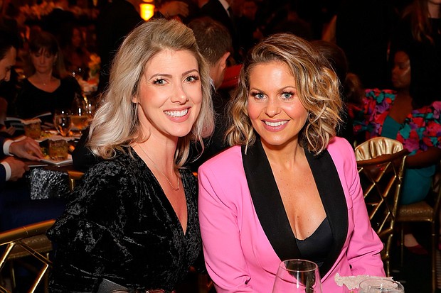 Kelly Rizzo is grateful for how Candace Cameron Bure showed up for her after the death of Rizzo’s husband, Bob Saget. Rizzo and Cameron Bure are seen here in 2019.
Mandatory Credit:	ABImages/AP via CNN Newsource