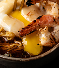 Thirteen by James Harden’s new Sunday Brunch features an amazing array of premium delights like the Wagyu Patty Melt (Snake River Farms Wagyu Patty, Cheddar Cheese, Egg Wrap, and True Aioli, served with fries)
Photos: Courtesy of Thirteen by James Harden