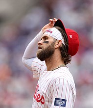Bryce Harper starred during the opening night of the London Series.
Mandatory Credit:	Ryan Pierse/Getty Images via CNN Newsource