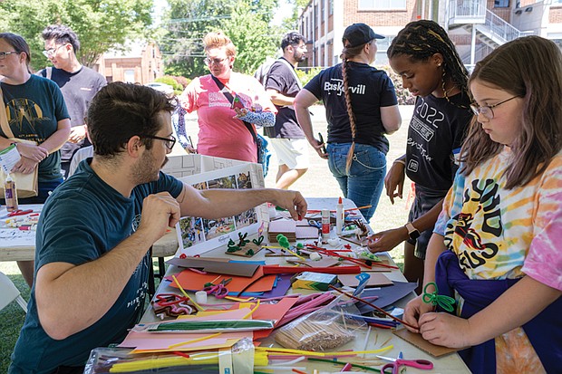 Children ages 8 - 14 and their families Participate in DesignRVA  a hands-on community day where children and their families can imagine and build elements of a neighborhood to create Richmond spaces to live, learn, work, and play.   Sandra Sellars/Richmond Free Press