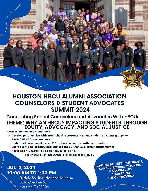 The Houston HBCU Alumni Association (HHBCUAA) is thrilled to announce its 4th Annual "Counselors & Student Advocates Summit" on Friday, …