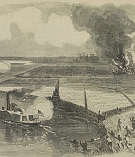 An illustration of the Combahee River raid was published in Harper's Weekly magazine.
Mandatory Credit:	Library of Congress via CNN Newsource