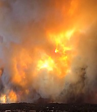 Smoke fills the sky from the South Fork Fire in Ruidoso, New Mexico, on June 17.
Mandatory Credit:	Courtesy Jesus Figueroa via CNN Newsource