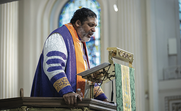 At St. Paul’s Episcopal Church on June 9, Bishop William Barber II, co-chair of The Poor People’s Campaign, rallied the …