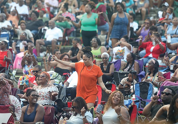 More than 20,000 people attended the city’s Jubilation in June events, according to a spokesperson for the Department of Parks and Recreation. Above, local faves Legacy Band gets the party people on their feet at Dogwood Dell on June 14.