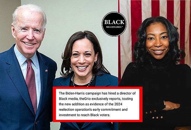 President Joe Biden, Vice President Kamala Harris, and Jasmine Harris