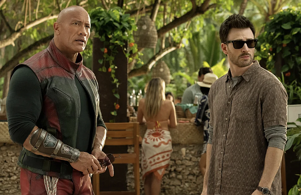 Dwayne Johnson and Chris Evans star in Red One Karen Neal/Amazon Content Services