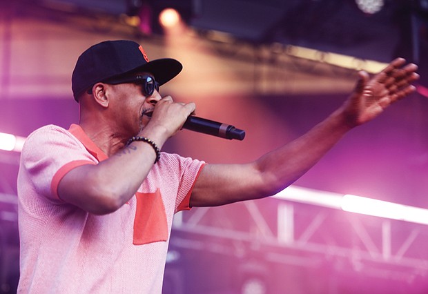 Hip-hop trio Digable Planets thrilled Richmond fans with a nostalgic set June 21 on Brown’s Island. The 1990s group, featuring Craig “Doodlebug” Irving (shown), Mariana “Ladybug Mecca” Vieira, and Ishmael “Butterfly” Butler, performed their beloved hits to an enthusiastic crowd.