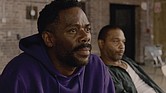 Colman Domingo, left, and Clarence Maclin in a scene from the film “Sing Sing.”