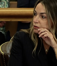 Karen Read is seen during opening statements in her trial on April 29, 2024. Pool/Court TV