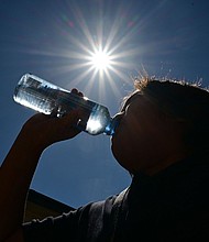 Many people don't need to drink anything other than water to hydrate approriately.
Mandatory Credit:	Frederic J. Brown/AFP/Getty Images via CNN Newsource