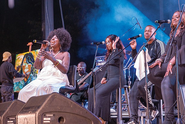 Veteran R&B singer Angie Stone headlined the inaugural People’s Evolution Music Festival in Broad Rock Sports Complex on South Side last Saturday.
The free event, presented by Councilmember Nicole Jones, also featured Latin and gospel music, vendors and food trucks.