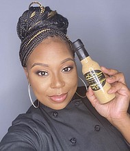 Chrissy Miller, owner of Cultivating Catering by Chef Chrissy, has created a Bossy Sauce that she puts on a lot of the dishes she creates. Photo provided by Bank of America.