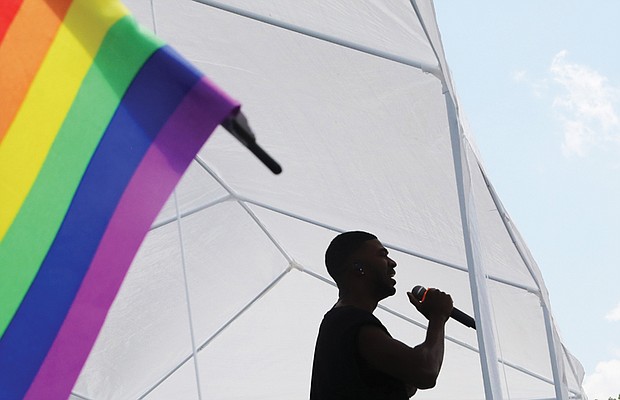 Singer Teraj performed at 2021’s Black Pride RVA event at Trinity Life Center.