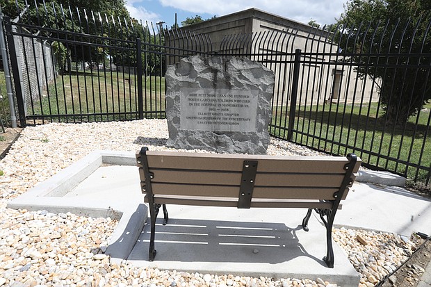 The Department of Public Utilities spent $16,000 to adorn a burial marker to Confederate soldiers at a utility substation located in the 2400 block of Wise Street.