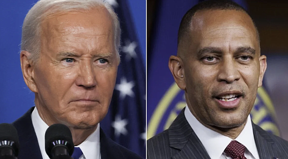 House Democratic Leader Hakeem Jeffries and President Joe Biden met Thursday night after the president’s closely watched solo news conference …