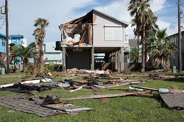 A home stands battered after Hurricane Beryl moved through the area in Surfside Beach, Texas, on July 8.
Mandatory Credit:	Kaylee Greenlee Beal/Reuters via CN