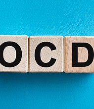 Wood blocks with abbreviation text OCD - Obsessive-Compulsive Disorder. Medicine and healthcare concept. Top view, flat lay.