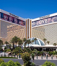 The Mirage hotel and casino is closing Wednesday, ending 34 years in business.
Mandatory Credit:	AaronP/Bauer-Griffin/GC Images/Getty Images via CNN Newsource