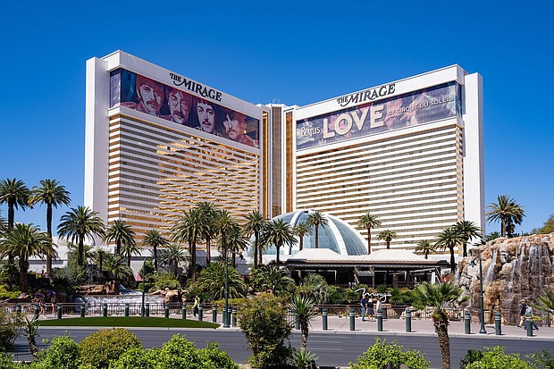 The Mirage hotel and casino is closing Wednesday, ending 34 years in business.
Mandatory Credit:	AaronP/Bauer-Griffin/GC Images/Getty Images via CNN Newsource