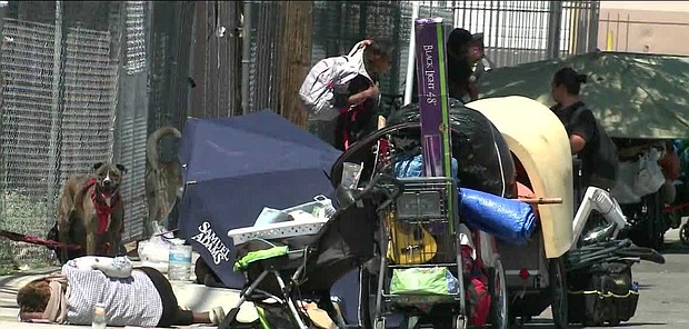 Governor of New Mexico Michelle Lujan Grisham will hold a special legislative session to address homelessness encampments and crime in the state.
Mandatory Credit:	KOAT via CNN Newsource