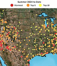Hundreds of cities are in the middle of one of the hottest summers as of mid-July.
Mandatory Credit:	CNN Weather via CNN Newsource