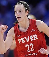 Caitlin Clark now holds the WNBA assist record for a single game.
Mandatory Credit:	Tony Gutierrez/AP via CNN Newsource