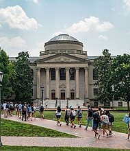 President Joe Biden announced another round of student loan debt forgiveness, and students are pictured walking on the campus of the University of North Carolina Chapel Hill on June 29, 2023.
Mandatory Credit:	Eros Hoagland/Getty Images/File via CNN Newsource
