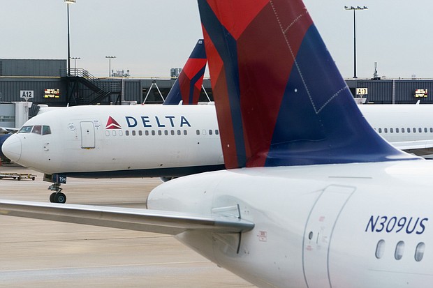 All flights from several major US airlines – including Delta, United and American Airlines – were grounded July 19 morning due to a communication issue – part of a massive debacle impacting businesses worldwide.
Mandatory Credit:	Elijah Nouvelage/Bloomberg/Getty Images via CNN Newsource