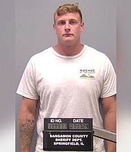 Sean Grayson has been fired from his job as a Sangamon County sheriff's deputy and faces murder and other charges in Sonya Massey's death, officials said.
Mandatory Credit:	Sangamon County Jail/WISC via CNN Newsource