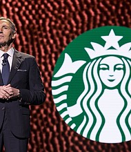 Howard Schultz positioned Starbucks as a "third place" between work and home.
Mandatory Credit:	Stephen Brashear/Getty Images via CNN Newsource