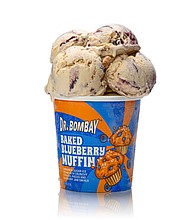 Dr. Bombay Baked Blueberry Muffin Ice Cream Pint/SOURCE Happi Co.